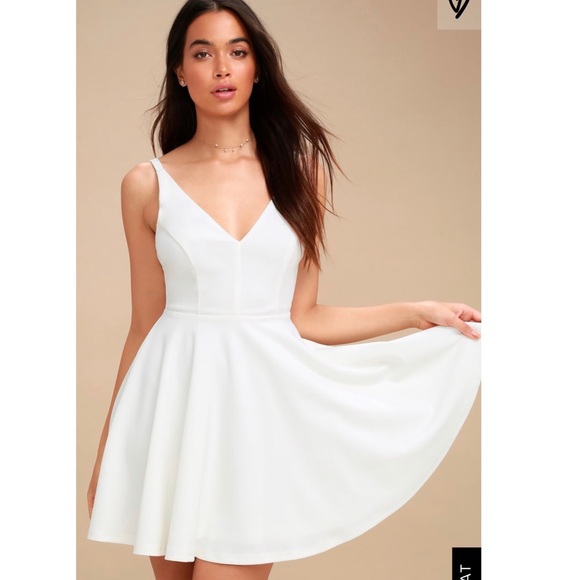 ASOS Dresses & Skirts - ASOS Ivory A-Line Skater Dress